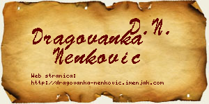Dragovanka Nenković vizit kartica